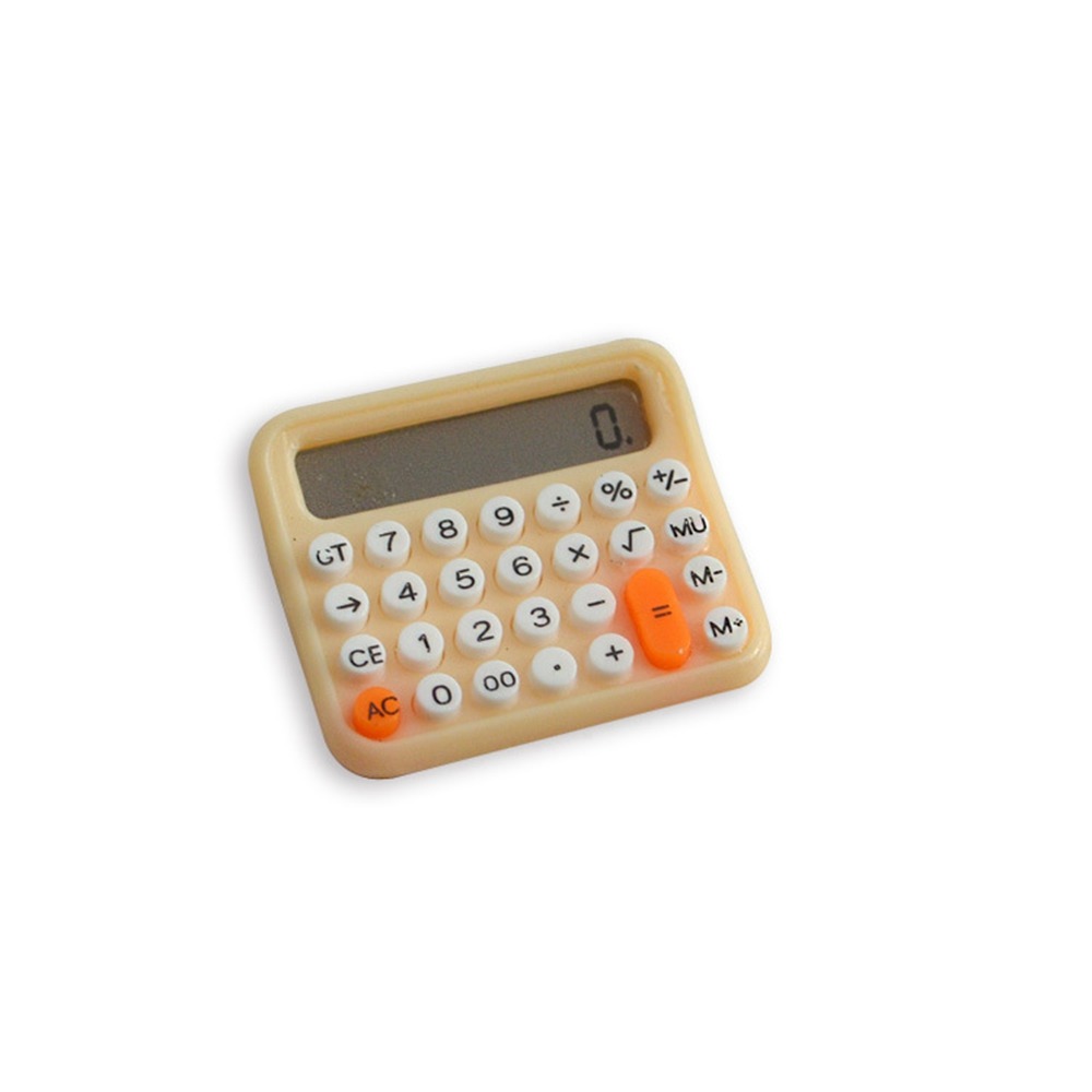 1:12 Dollhouse Calculator Electronic Calculator Model Micro life Simulation Furniture Decor School Supplies Miniature Accessory: Red Wine