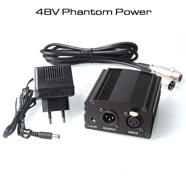 bm 800 Microphone Studio Recording Kits bm800 Condenser Microphone for Computer Phantom Power Karaoke Sound Card: Power H