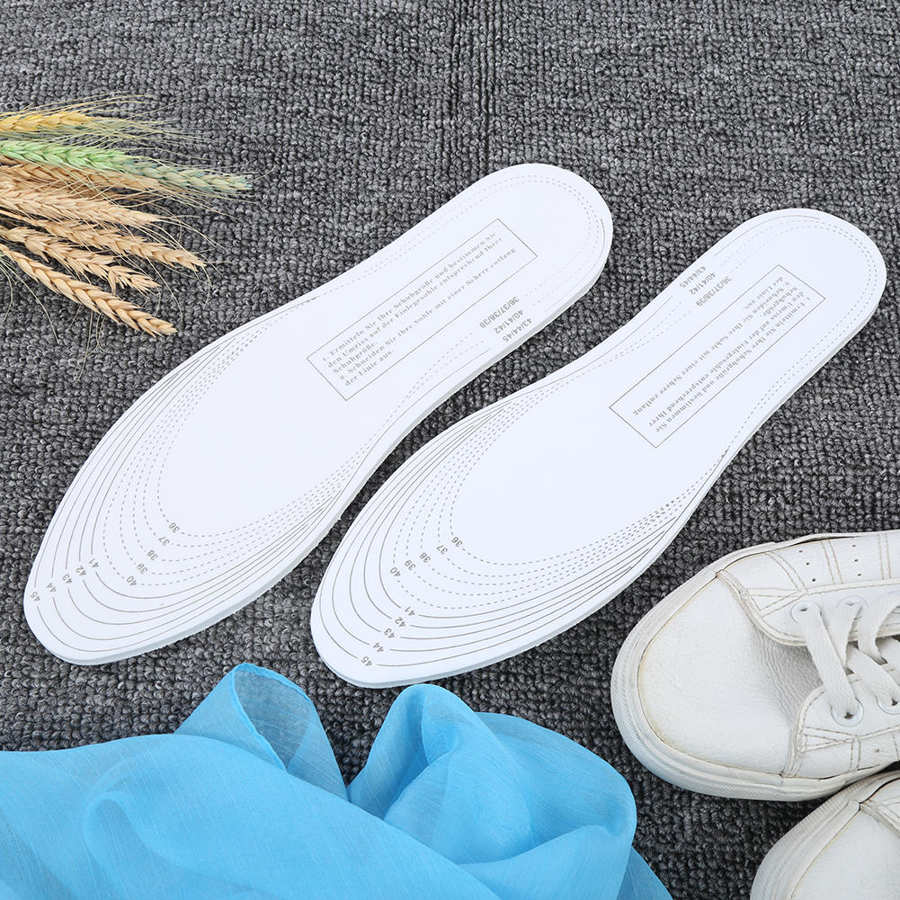 Insole Foot Pad 8PCS Sponge Foot Pad Shock Absorption Comfortable Warm Breathable Insole Free Cutting