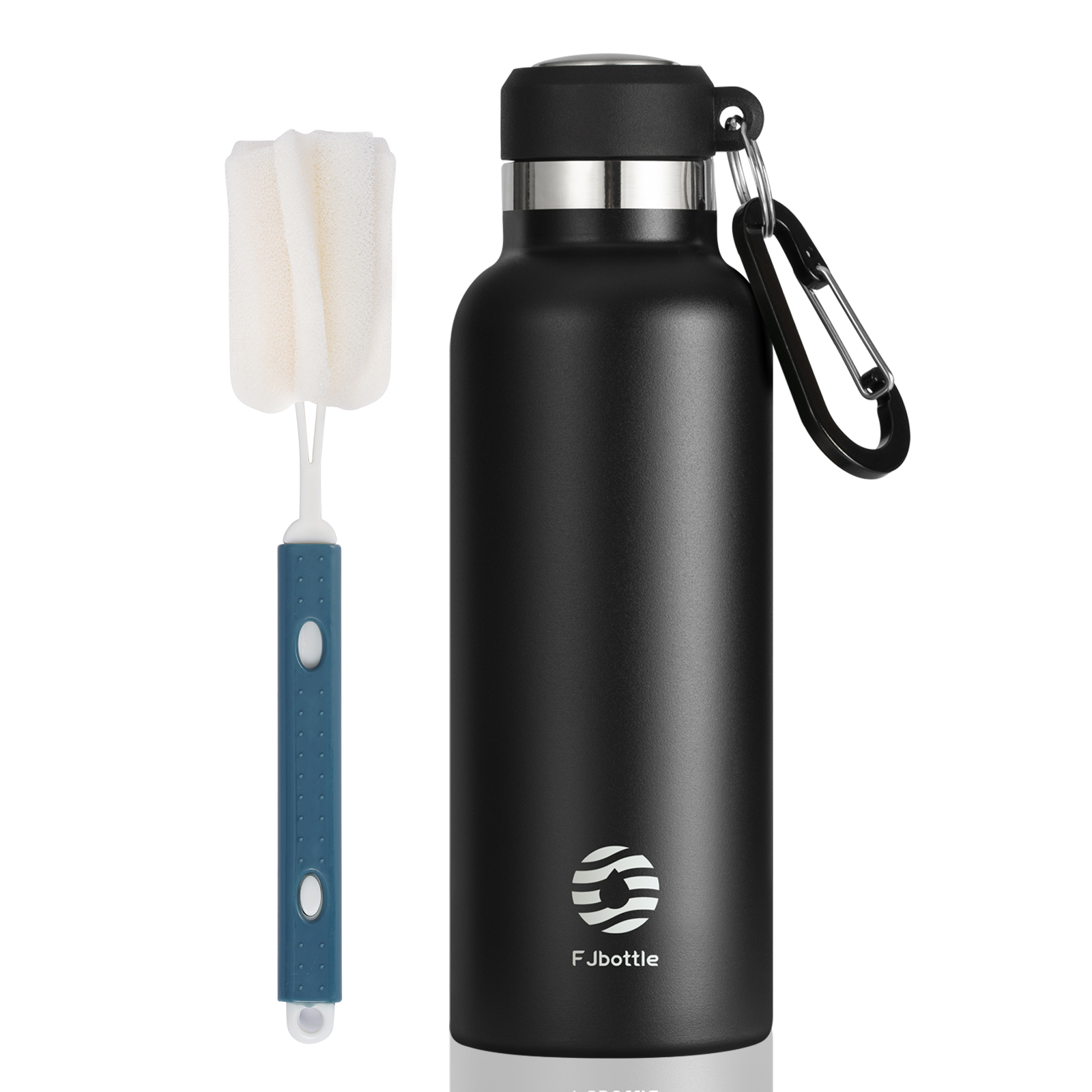 FEIJIAN Termo Botella de agua portátil Taza térmica de acero inoxidable Frasco a prueba de fugas Mini 500 ML/600 ML: Negro / 1.000-1.500 ml