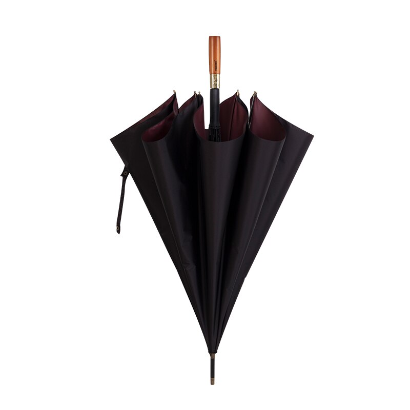 Parachase 120cm store paraply mænd vindtæt forstærket golf lange paraplyer forretning træ håndtag automatiske paraply regn paraguas