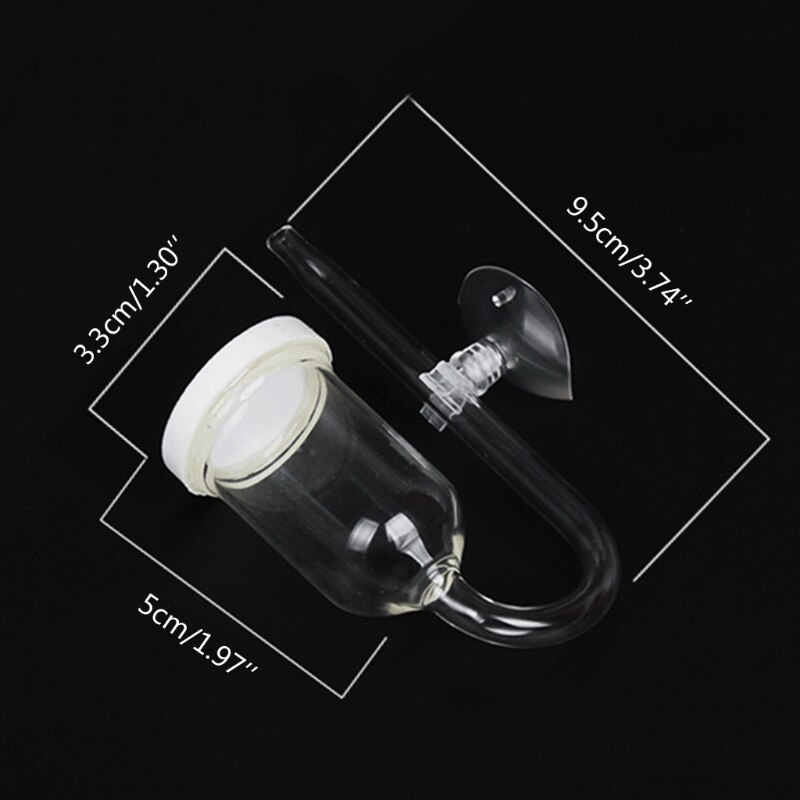 Aquarium Air Bubble Diffuser Fish Tank Bubble Disk Oxygen Increaser Air Refiner Atomizer with Suction Cup