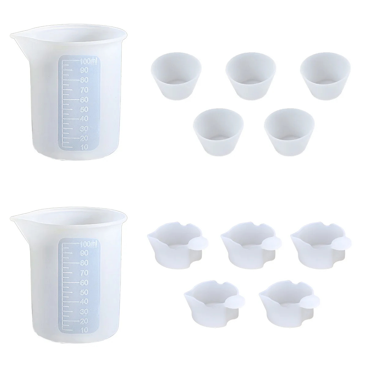 DIY Resin Craft Tool Kit Mixing Glue Tool Silicone Epoxy Accessories: army green