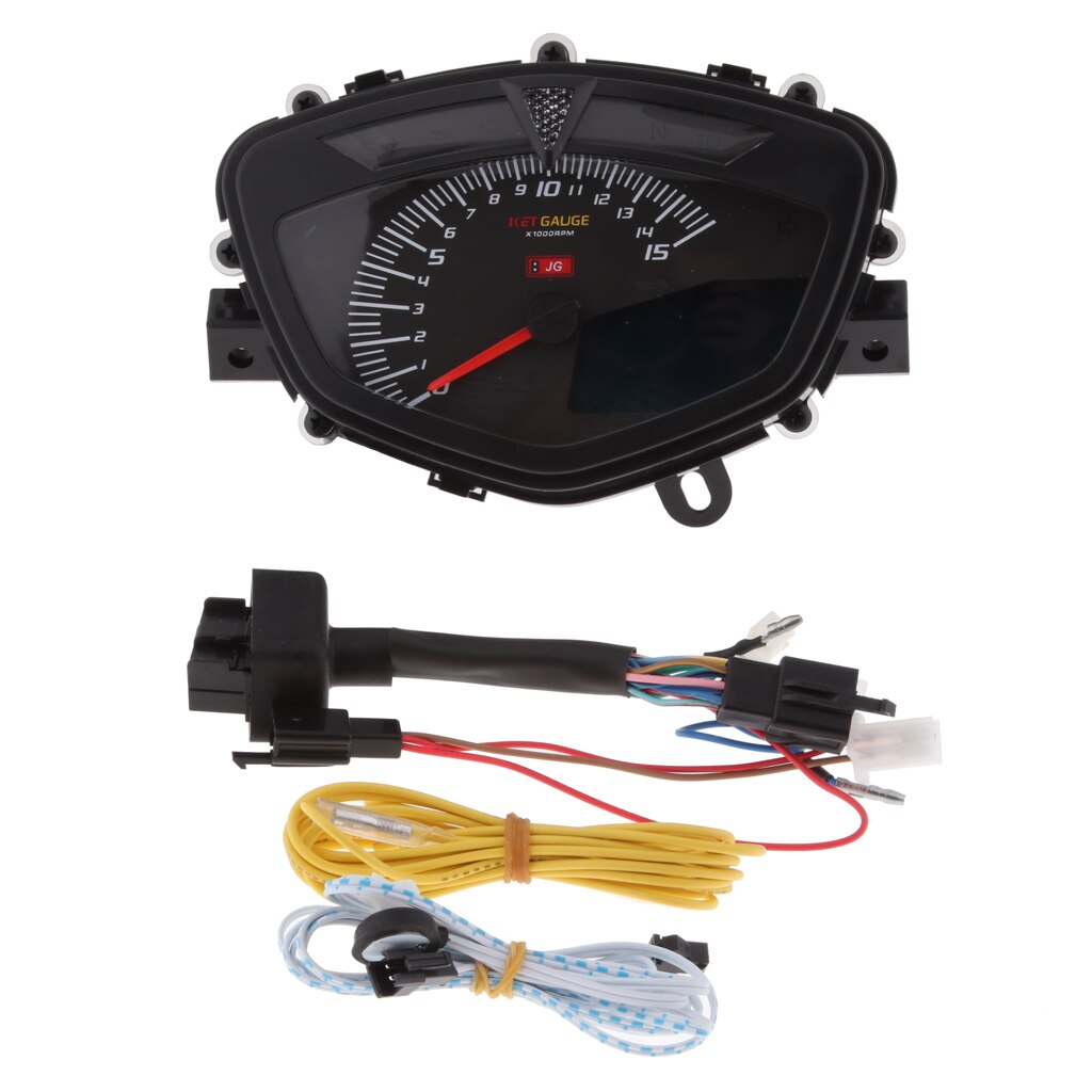 7 Kleur Motorcycle Lcd Digitale Snelheidsmeter Met Dual Range Screen Kilometerstand
