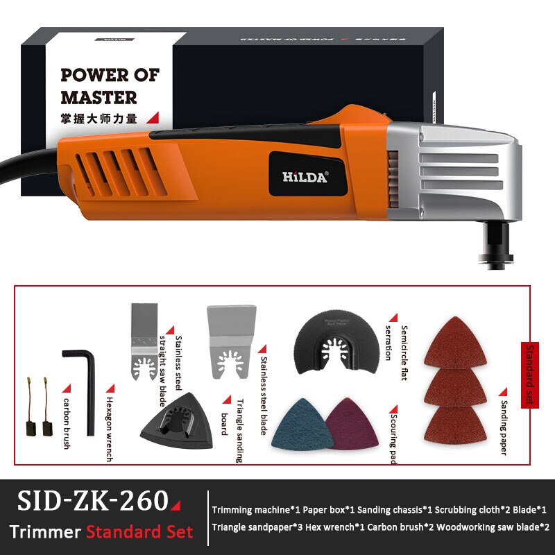 Rénovator – Kit d'outils multifonctions oscillants électriques, outils multiples, accessoires de scie électrique: Package A