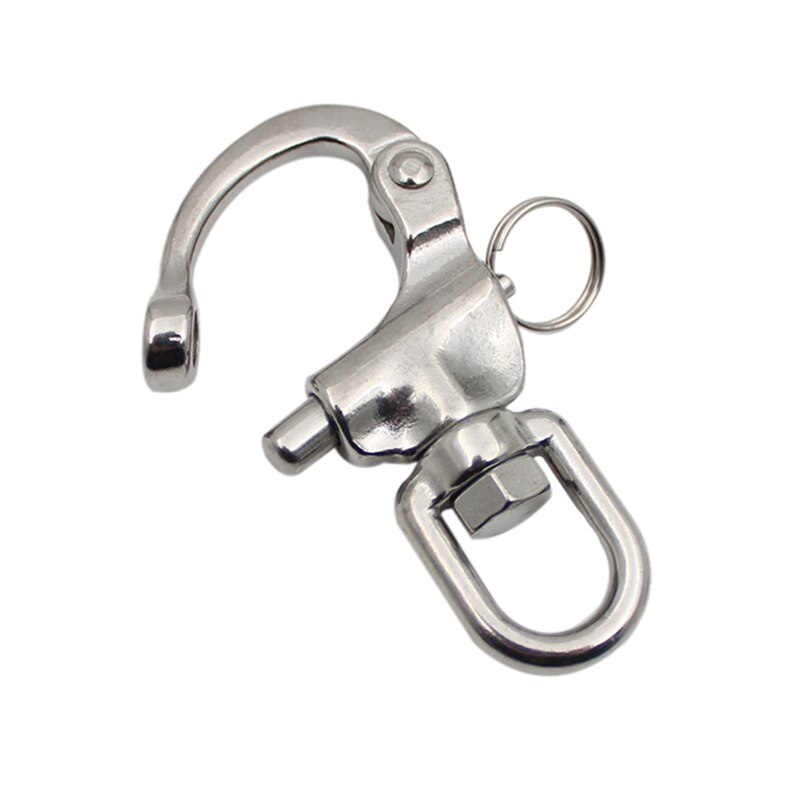 1PC Round Stainless Steel Quick Release Swivel Shackle Marine Boat Anchor Chain