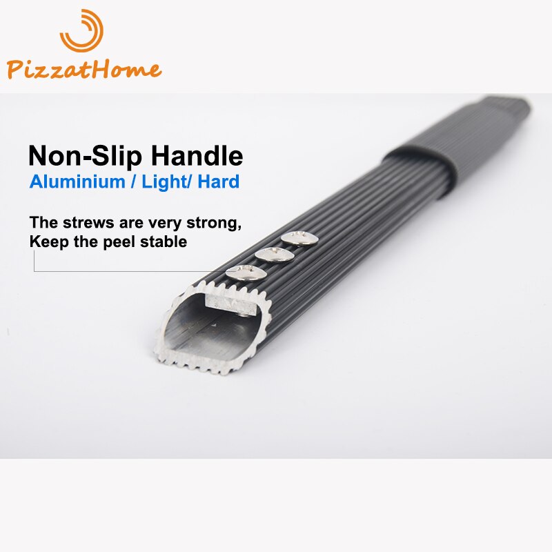 Pizzathome 13 Inch Harde Coating Geperforeerde Pizza Schil Rechthoekige Pizza Schop Aluminium Pizza Schil Paddle Korte Pizza Tool