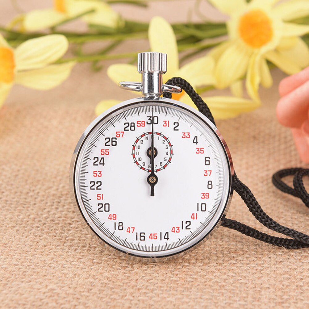 SXJ504 Handheld Alarm Digital Durable With Case Accessory Running Timer Round Mechanical Stopwatch Athletics Sports Chronograph