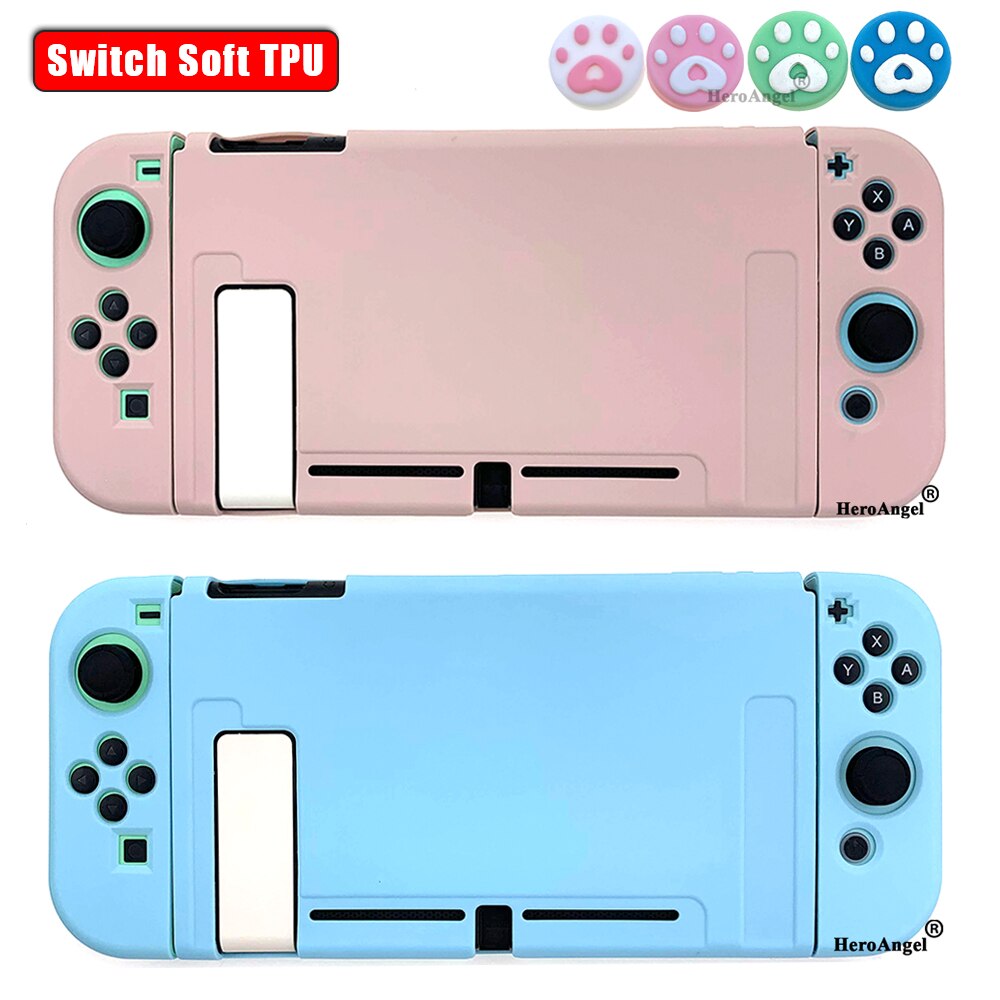 2020 per Nintendo Switch custodia protettiva Cover posteriore Shell per Nintendo Switch JoyCon Console custodia morbida colorata in TPU NS Accessori