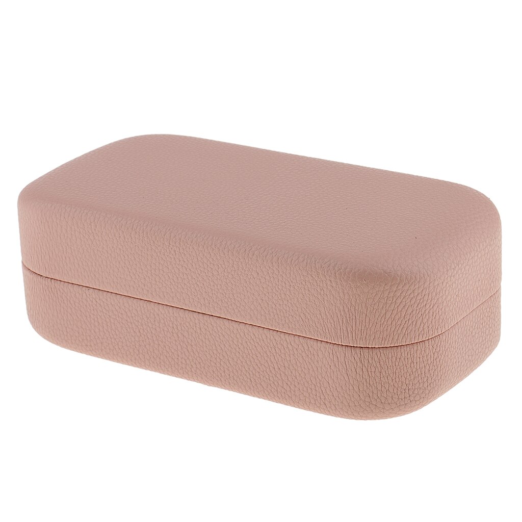 Leather Large Hard Clamshell Sunglasses Eyeglass Spectacle Eyewear Case Box