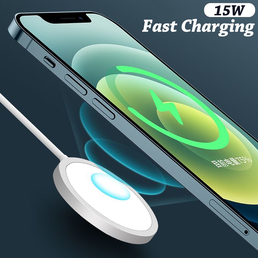 15W Original Magnetic Wireless Charger For iPhone 12 Pro Max Mini Qi Fast Charger for iPhone 12 USB C 20W PD Adapter Magsafing