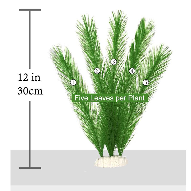 Aquariumdecoraties aquarium kunstmatige groene waterplanten gemaakt van zijden stoffen plastic, niet giftig en veilig voor alle vissen en p