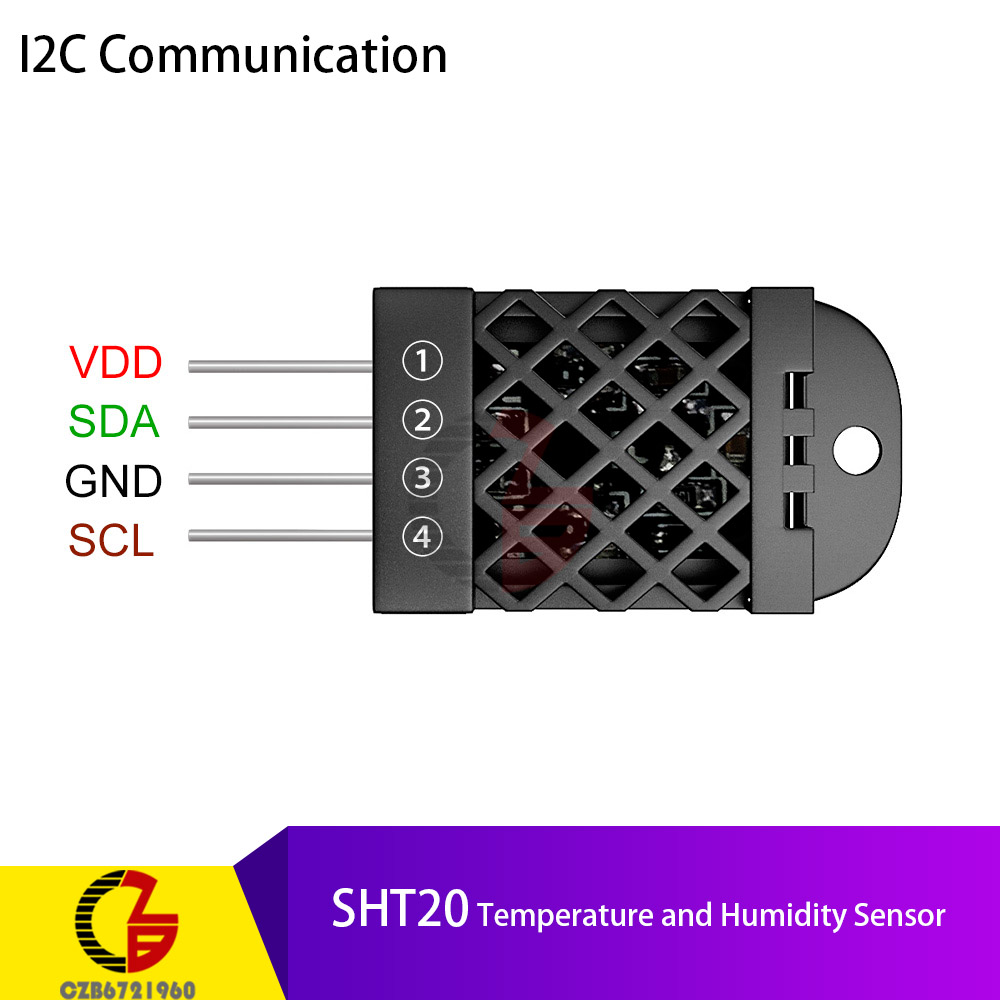 Modbus I2C RS485 SHT10/SHT20 Temperature Humidity Sensor Transmitter Module Soil Moisture for Incubator Thermostat Humidistat: Blue