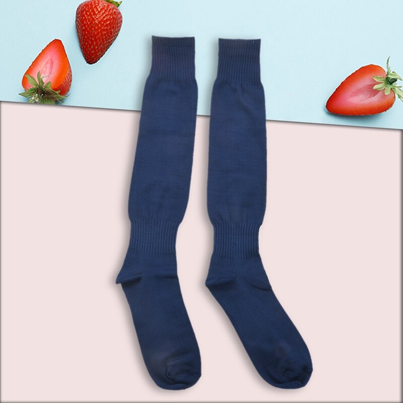 Calcetines altos deportivos para hombre, medias largas de béisbol, Hockey y fútbol, Color Azul Marino