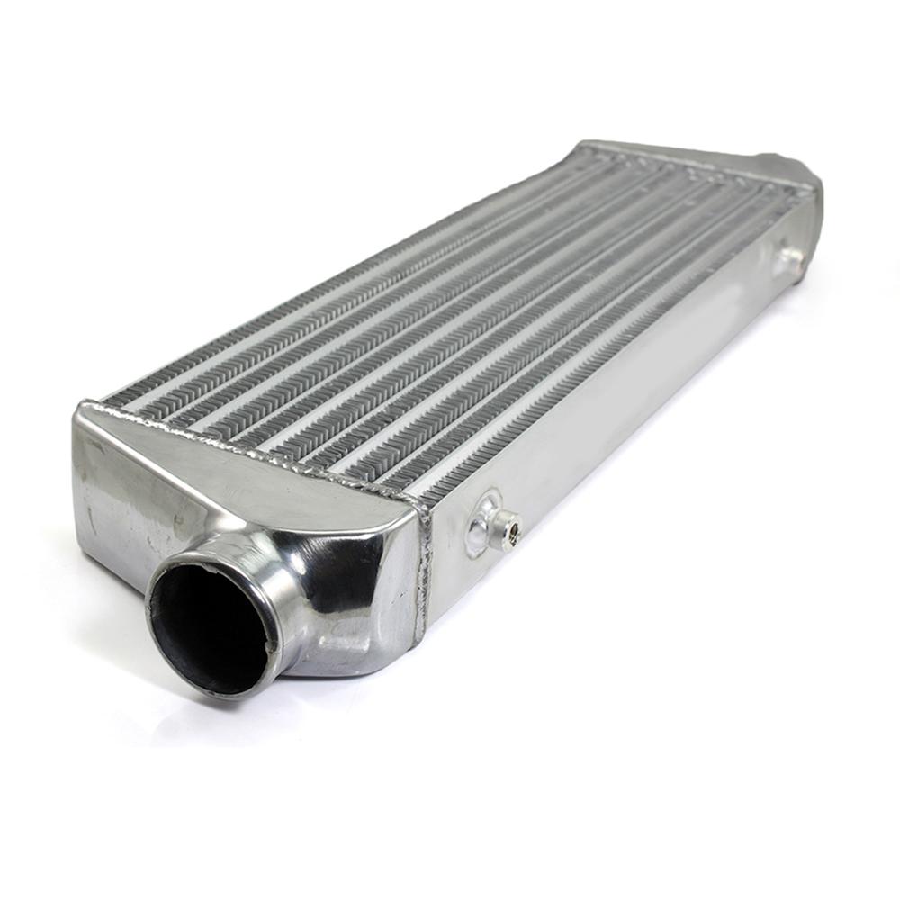 Universal Intercooler Car Radiador Turbo 530x180x65mm Front Mount Tube-fin Cold Air Intake Radiator Outlet