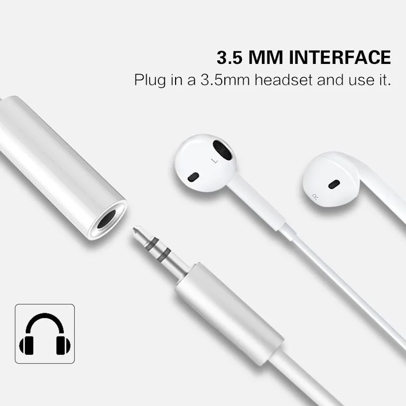 NNBILI 3.5mm per adattatore ios Jack AUX Cable per iPhone 13 14Pro Max adattatore maschio a femmina convertitore per cuffie Splitter Audio