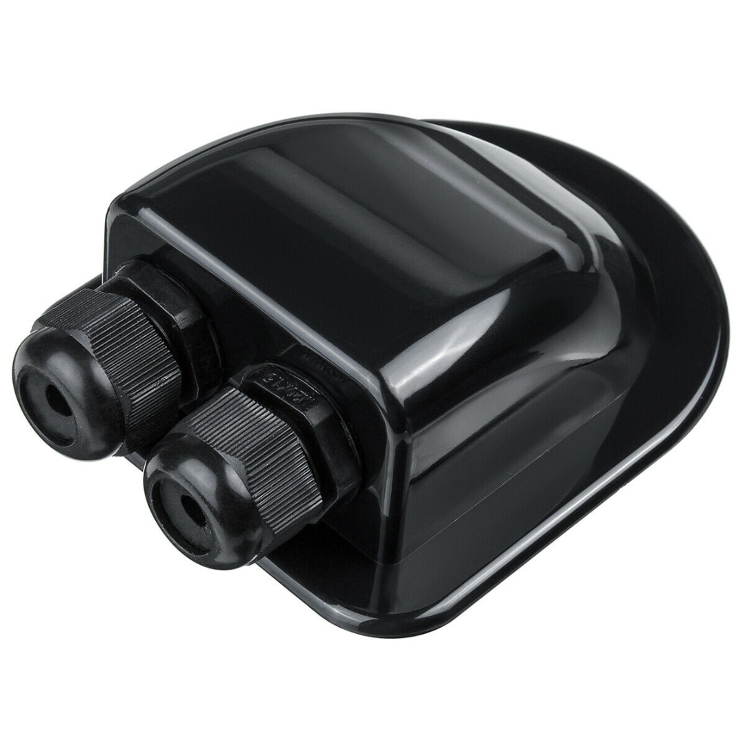 2 reikää 6-12mm liittimen kytkentärasia katto aurinkopaneeli kaksi läpivientilaippa laatikko matkailuauto asuntoauto rv vene
