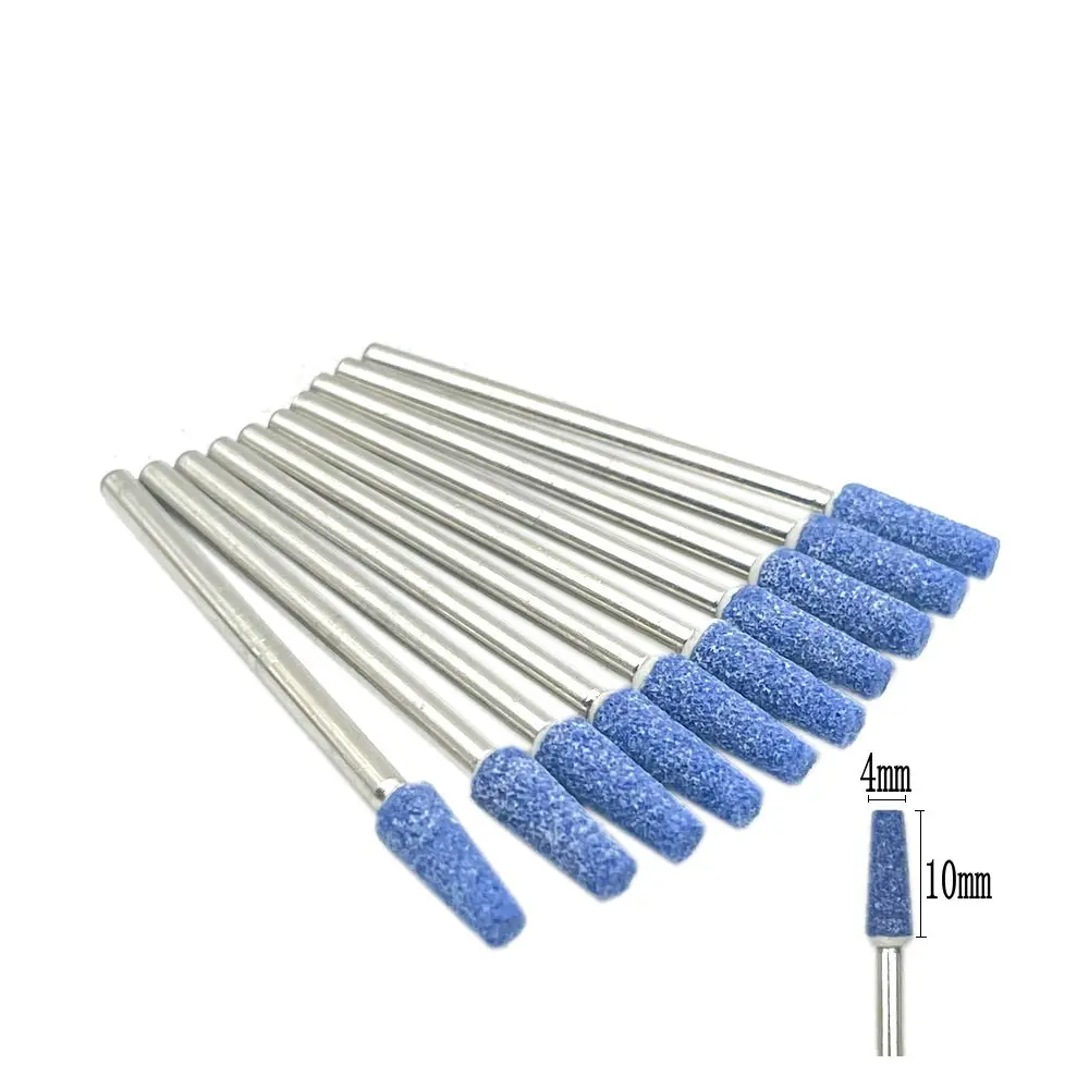 10pcs/set Dental Stone Grinder Polisher Burs 2.35mm Shank For Contouring Shaping Porcelain Dental Rotary Stone Polisher: Pink