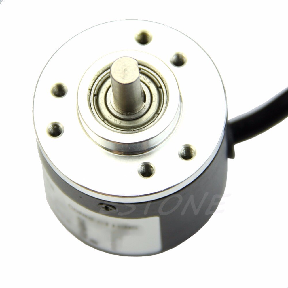 1Pc Encoder 600 P / R 5V-24V Incrementele Ab 2 Fase 6Mm as + Koppeling