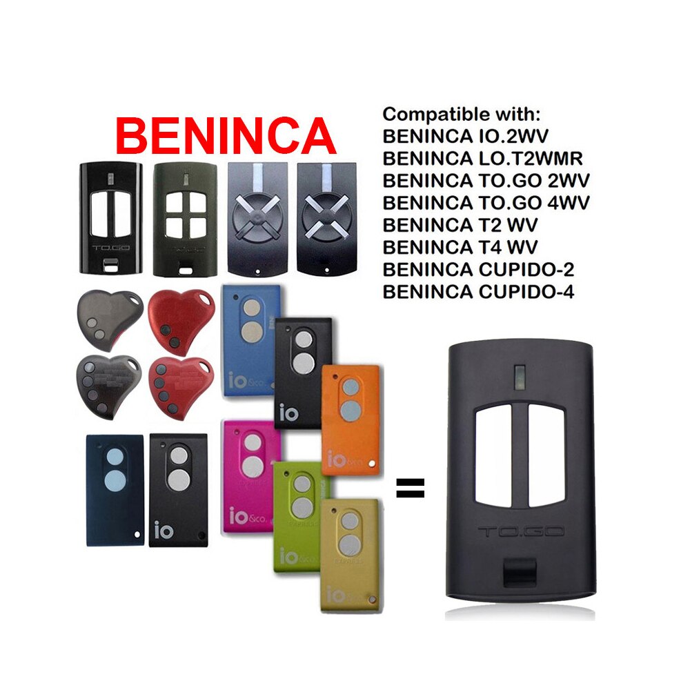 BENINCA TOGO2WV Remote Control TOGO TO GO 2WV Replacement