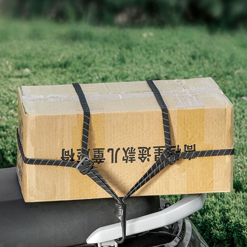 1Pc Fiets Motorfiets Elastische Koffer Met Veiligheidshaak-Veelzijdig Helm Mesh Gear Transport Duurzaam En Strak Voor Dagelijks Reizen