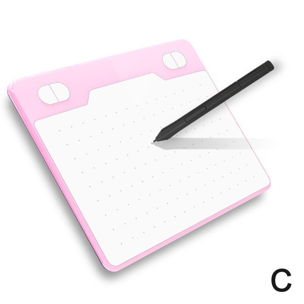 T503 6 Inch Ultralight Graphics Tablet 8192 Levels Digital Drawing Tablet Battery-Free Pen Compatible Android Device: Pink
