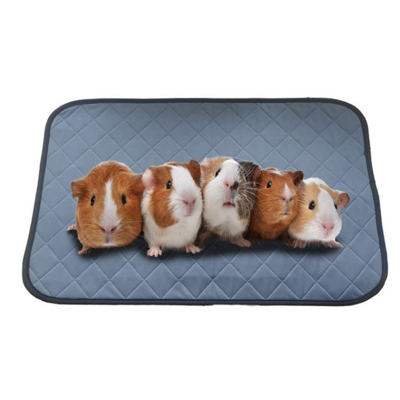 Kaninchen-Meerschweinchen-KäFeige-Einlage, kleine Haustierartikel, wasserdichte, rutschfeste Bettwäsche, matt, sehr saugfähige Pinkelunterlage für Hamster-Zubehör