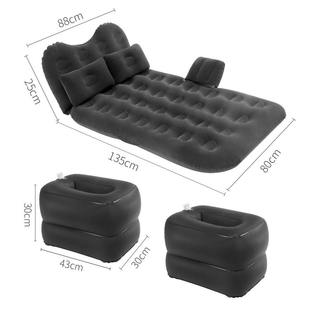 Arrivals Inflatable Cushion Car Headrest Air Bed Car Air Bed With Travel Mattress Flocking Double Protection
