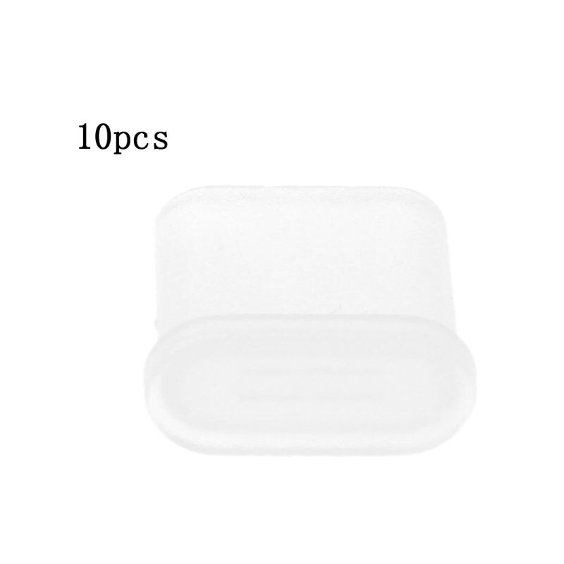 10 st laddningskabel dammpluggskydd fodral skal typ-c hane portladdare för samsung blackberry huawei xiaomi