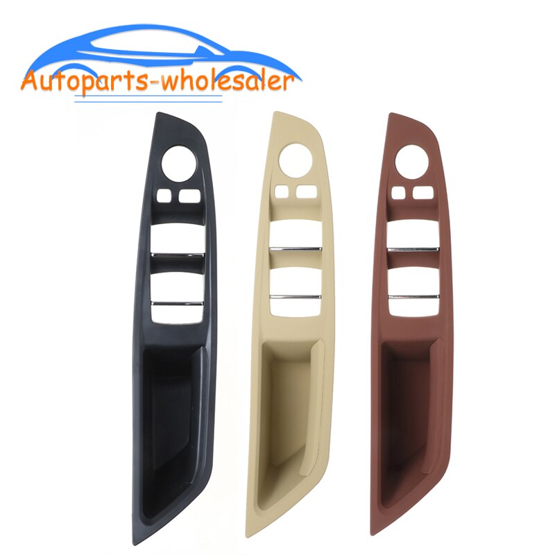 Trinco de porta de carro para bmw série 5, f10, f11, 528i, 550i 2010-2016, maçaneta dianteira esquerda, janela, interruptor, capa 2010, 2016, 51417225865