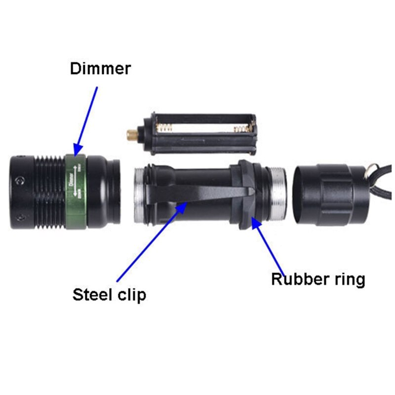 Led Zaklamp Rode Knipperende Signaal Wand Oplaadbare Zaklamp Voor Depot/Verkeer/Parking/Security/Kids Safety/beveiliging