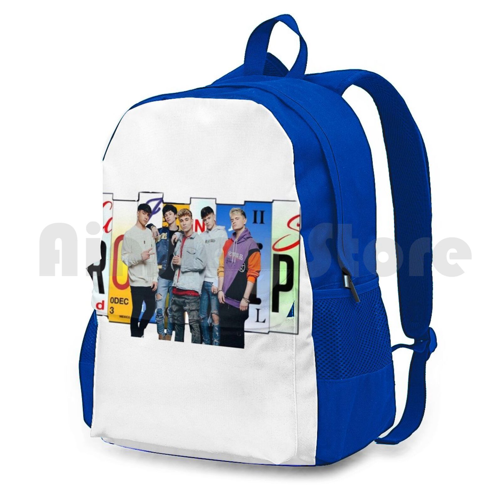 Roadtriptv Kissen draussen Wandern Rucksack Reiten Klettern Sport Tasche Roadtriptv Roadtrip Rttv Andyfowler Ryebeaumont: Backpack-blau