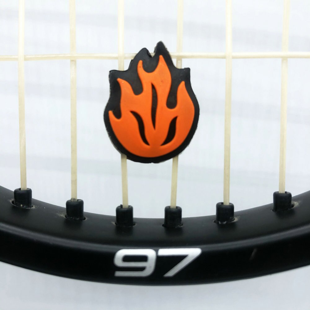 Powerti 10Pc Racket Vlam Schokdemper Tennis Rackets Cartoon Tennis Dempers Accessoires Multi-color Siliconen