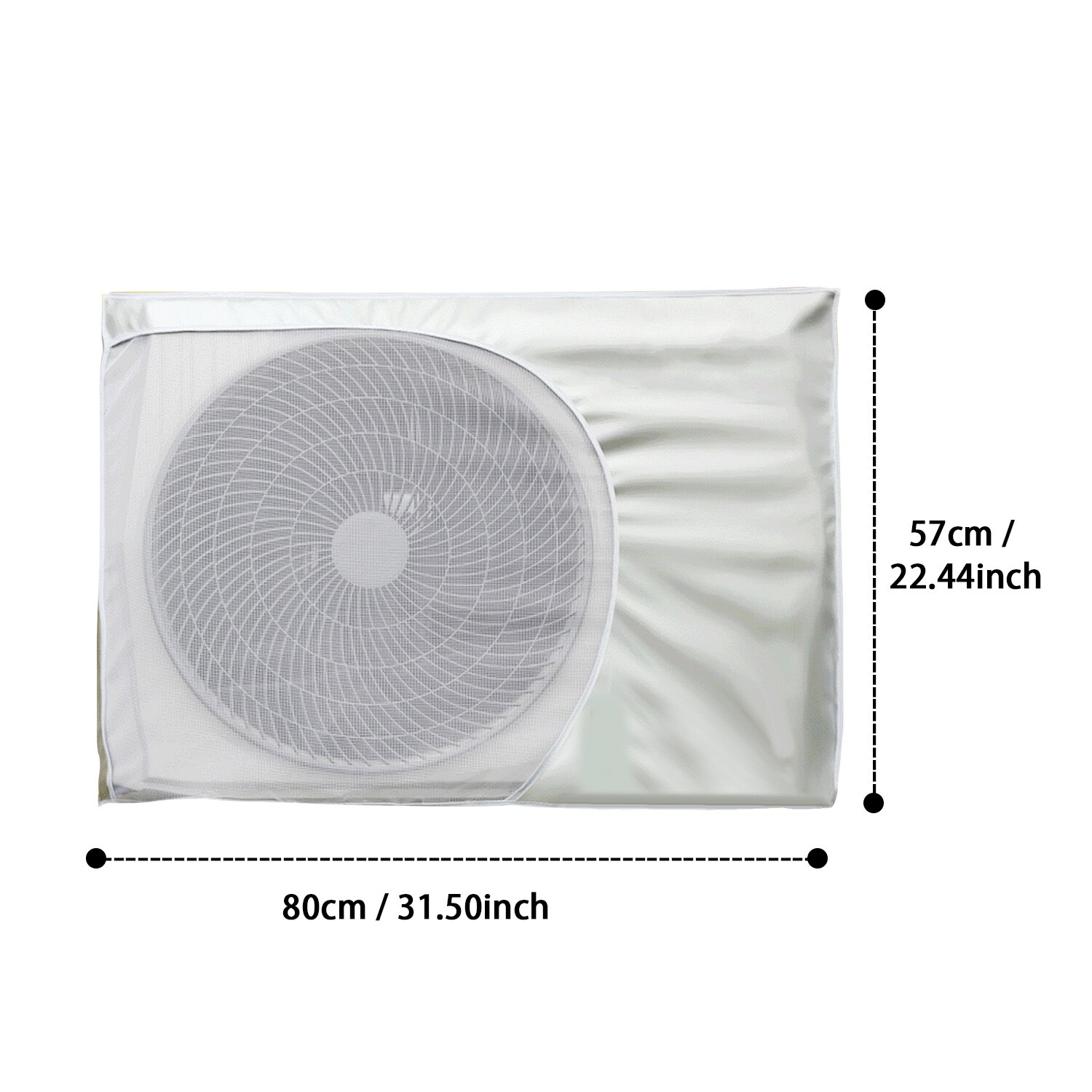Washing Air Conditioner Cover Outside Window Waterproof Cover Protector Tools for Outdoor Square Air Conditioner Cover AC Cover: M