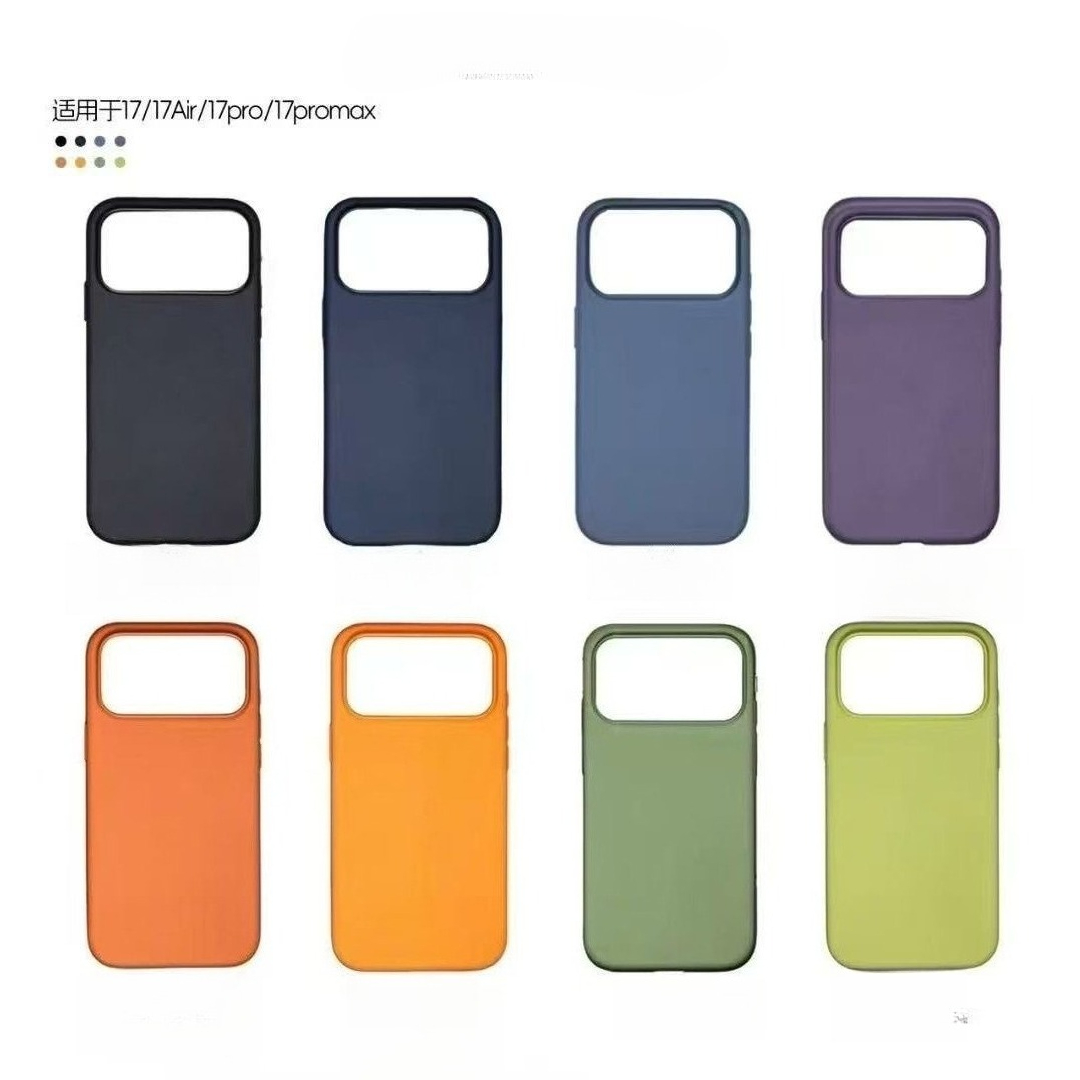 Capa oficial de silicone 1:1 para iphone 17 pro max e iphone 17 pro com magsafe. capa original de silicone líquido para carregamento sem fio.