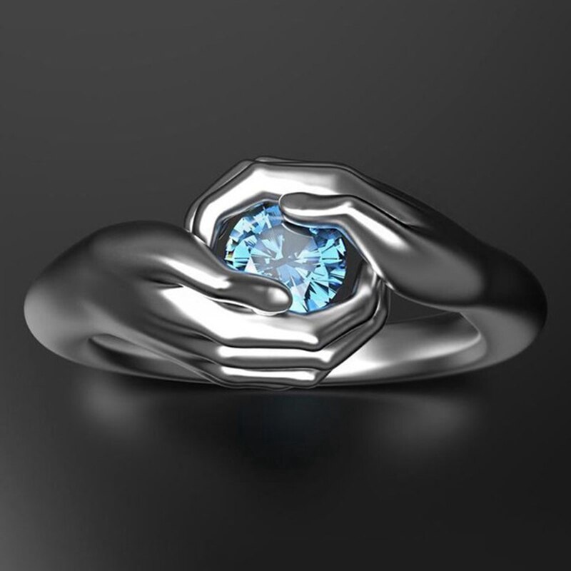 Neue Kreative Liebe Für Immer Finger Hand Ring Romantische Liebe Umarmung Hand Ringe Für Frauen Männer Modeschmuck