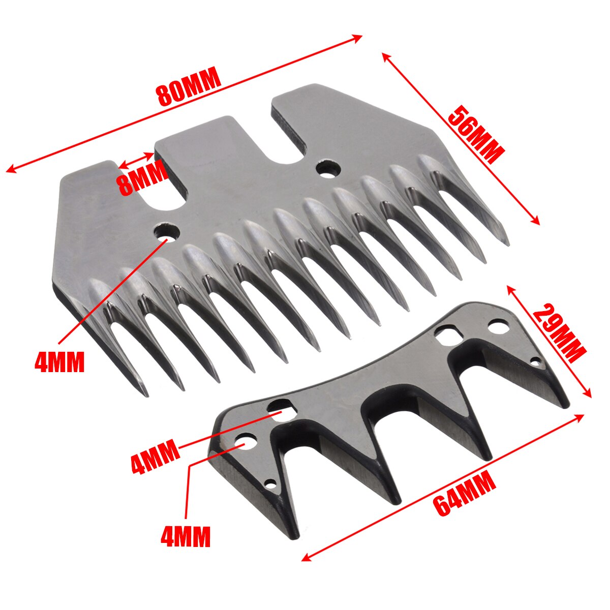 Sheep Shearing Blade Stainless Steel Straight Blade Sheep Shearing Blade Livestock Grooming Clipper For Animal Grooming