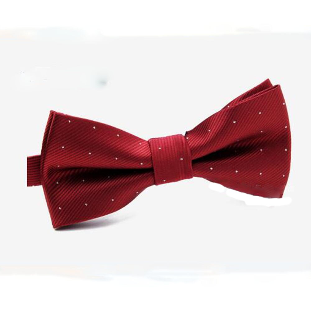 Gode børn butterfly baby dreng kid tøj tilbehør ensfarvet gentleman shirt hals slips bowknot dot: Rødvin