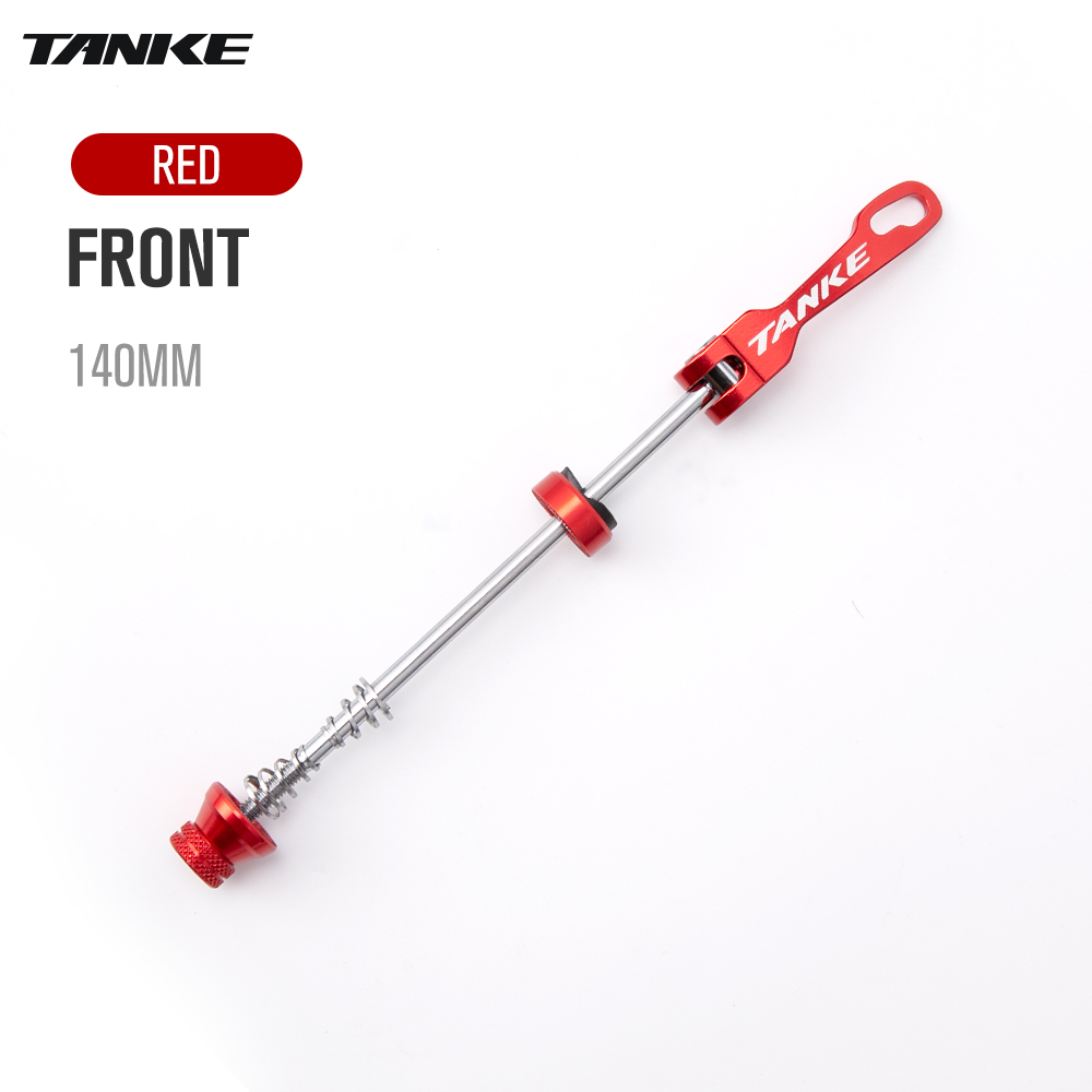 TANKE-brochetas de buje de perno de liberación rápida para bicicleta, eje de palanca, piezas de repuesto para bicicleta de montaña y carretera, delanteras, traseras de 100mm y 135mm: red lever front