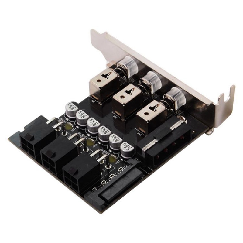 HDD Power Control Switch Hard Drive Switcher 15-Pin SATA Selector for PC Desktop