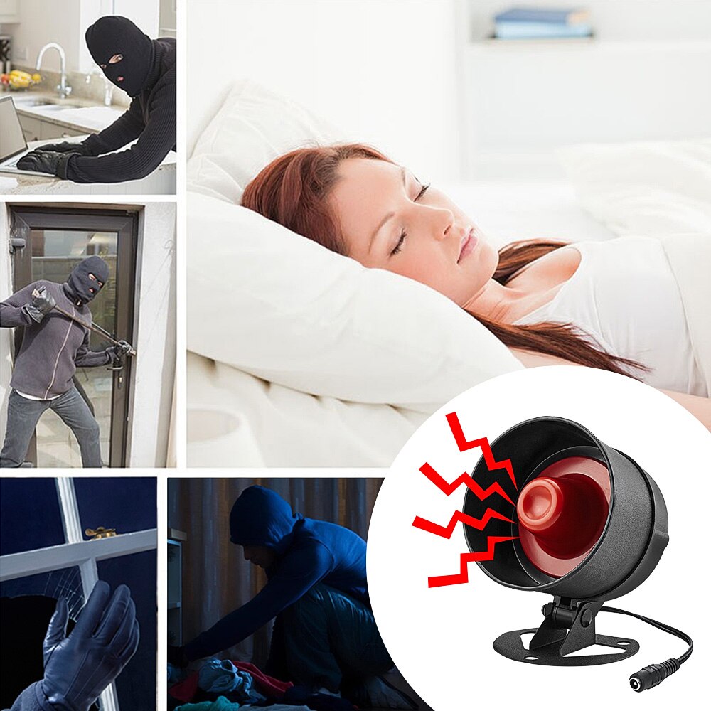 Towode 110db langaton äänekäs sireeni hälytysjärjestelmä turva kotitaloon murtohälytin turvallisuus pir ilmaisin oven tunnistin