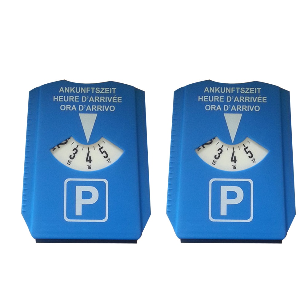 2 uds coche disco de estacionamiento camiones de plástico herramienta temporizador reloj pala portátil para nieve señal multifunción rascador de hielo Auto Accesorios