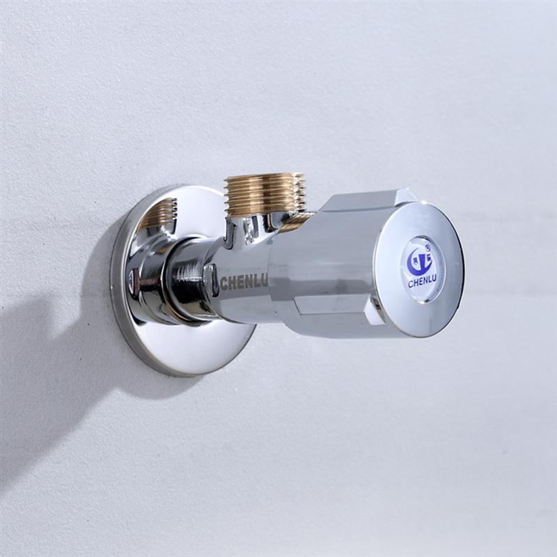 1 PC Copper Angle Valve Eight Words Valve Explosion-Proof Triangular Shut Off Valve For Toilet Kitchen Bathroom Sink