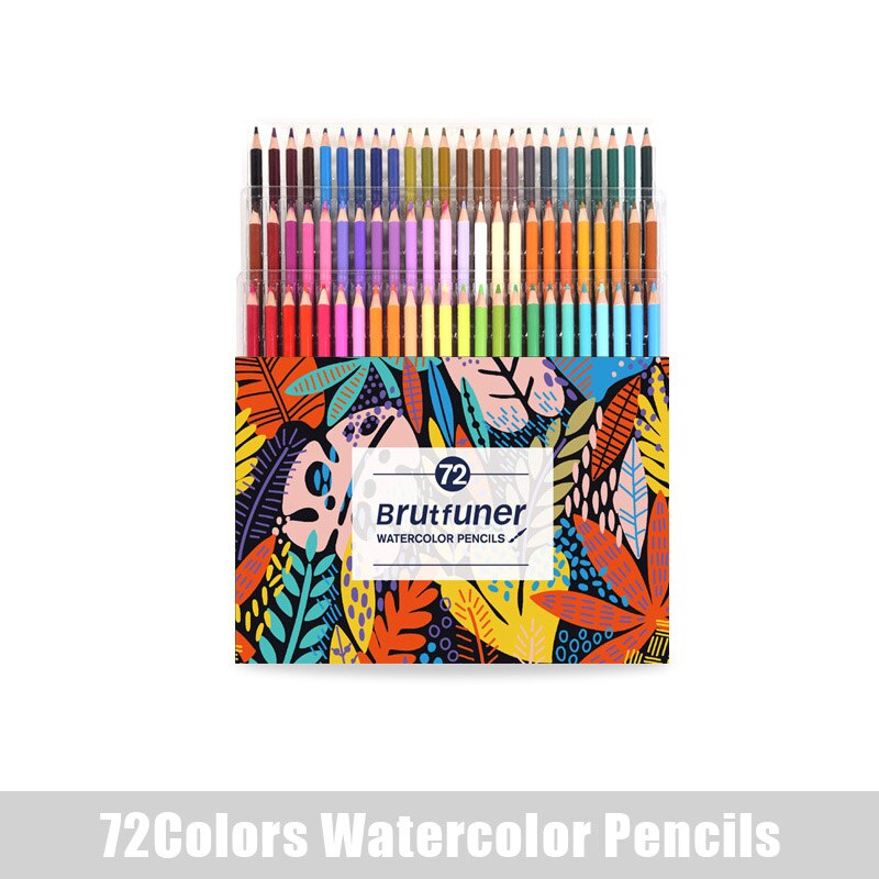 Kit de lápis de aquarela profissional para desenhos, lápis de cor 48/72/120/150/180, para pintura e desenho de crianças, material de arte: 2