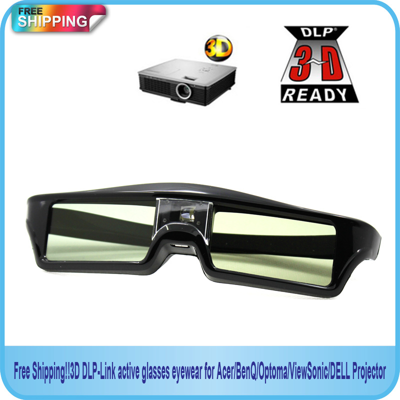 3D Dlp-Link Actieve Bril Eyewear Voor Acer/Benq/Optoma/Viewsonic/Dell Projector !