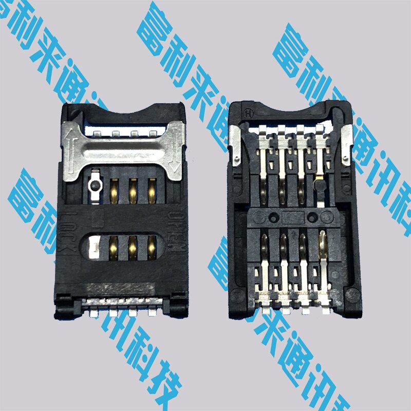 Oude Machine Flip Slider Grote Sim Sd Tf Card Slot Adapter Houder Panel Pc Laptop Smartphone Push Pull Kind Horloge elektronische