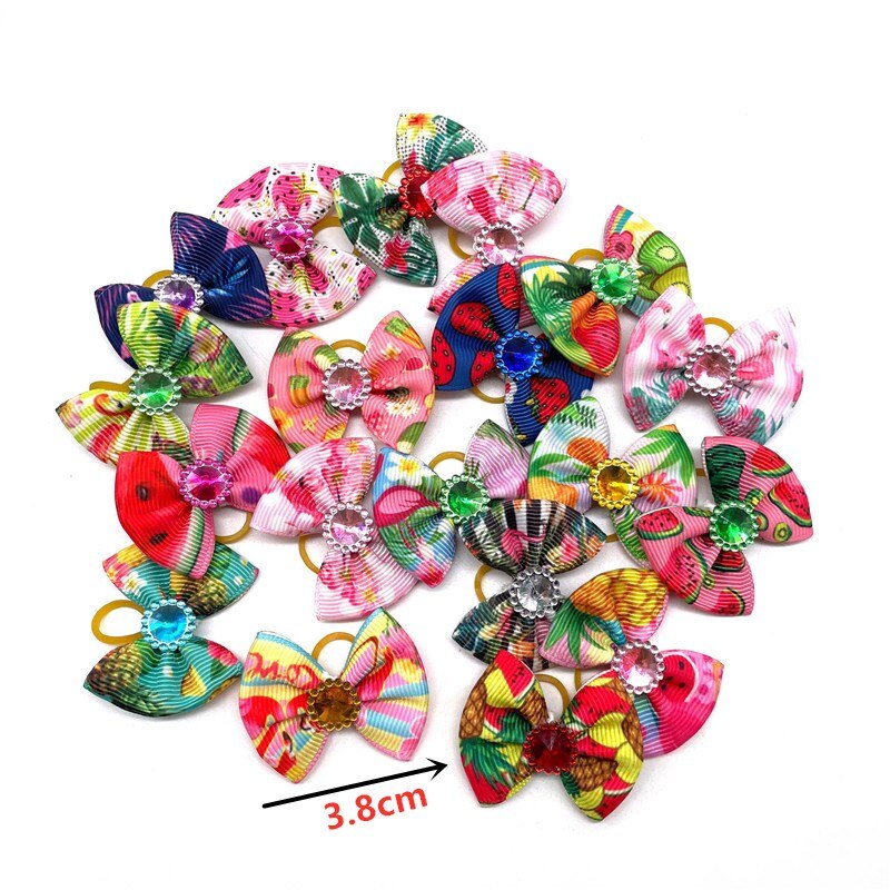 30/50Pcs Hond Haarelastiekjes Hond Haaraccessoires Elastiekje Hond Accessoires Kleine Hond Bows Honden Haar bows Dierbenodigdheden