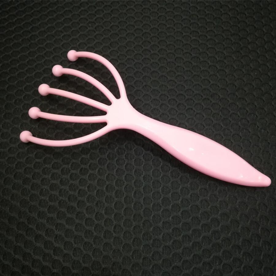 Head Massager Staal Bal Hoofdmassage Klauw Voor Thuisgebruik: Roze