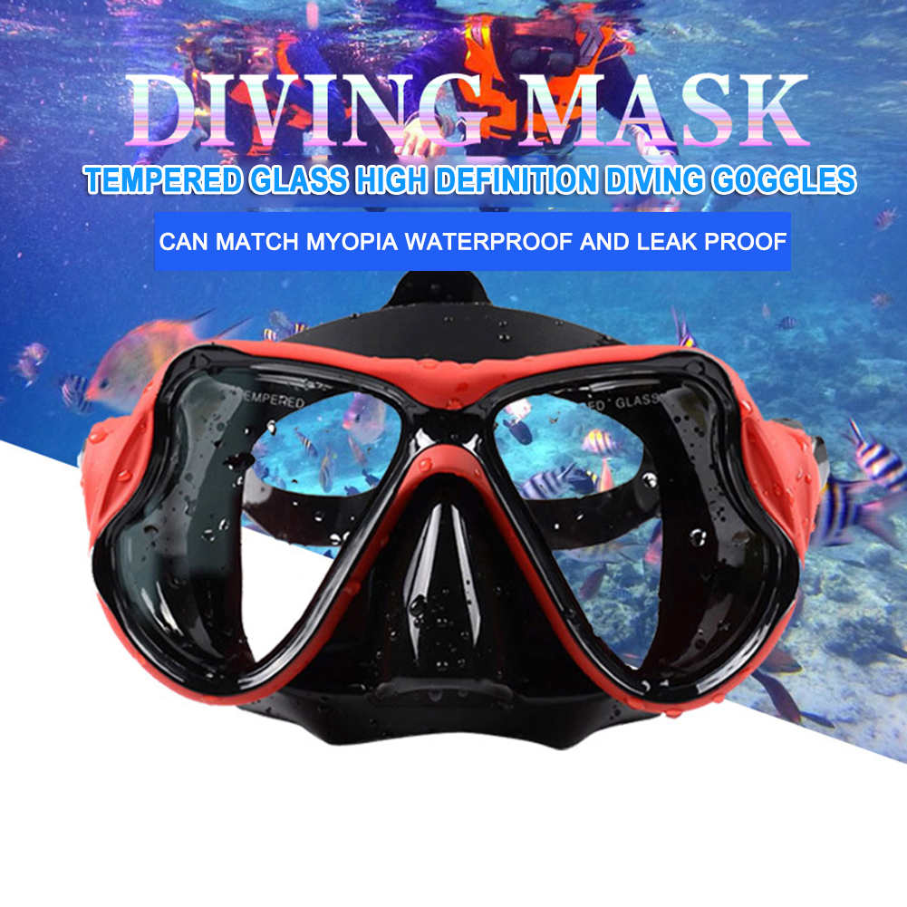 Scuba Duiken Masker Zwembril Voor Volwassen Snorkelen Camera Mount Houder Zwart Bril Box Storage Case