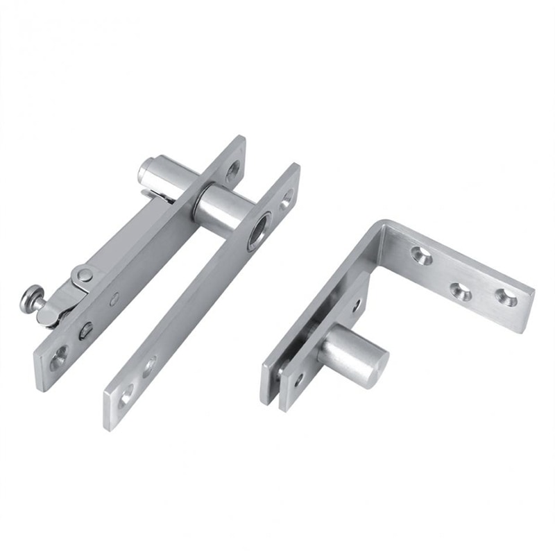 1 Set 360 Degree Stainless Steel Door Pivot Hinge Tall Building Rotary Door Pivot Hinge Install Up and Down for One Set